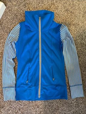 lululemon athletica Bright Blue Zip Jacket